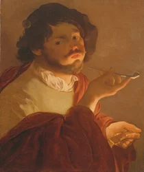 Un bravo fumando